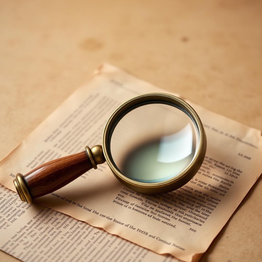 Brass Genealogist's Magnifier